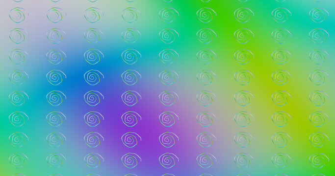 Render with colorful colorful background with spirals © savelov