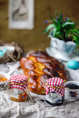 Easter challah..traditional easter pastries.