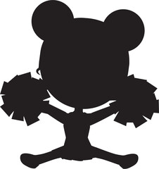 cheerleader silhouette