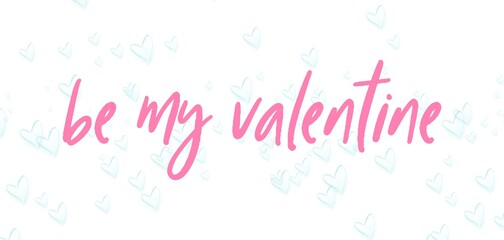 Valentine's day gift cart with be my valentine text. Love related items. Home decoration printable.