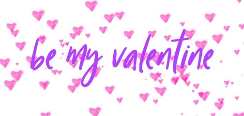 Valentine's day gift cart with be my valentine text. Love related items. Home decoration printable.