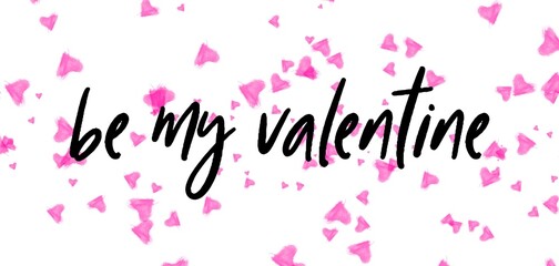 Valentine's day gift cart with be my valentine text. Love related items. Home decoration printable.