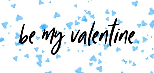 Valentine's day gift cart with be my valentine text. Love related items. Home decoration printable.