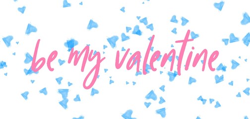 Valentine's day gift cart with be my valentine text. Love related items. Home decoration printable.