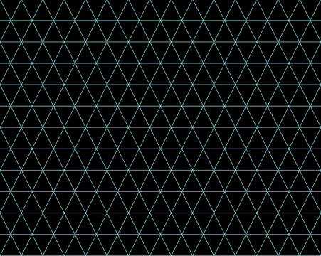 Black triangle pattern, seamless grided fluorescent geometric pattern