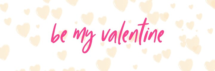 Valentine's day gift cart with be my valentine text. Love related items. Home decoration printable.