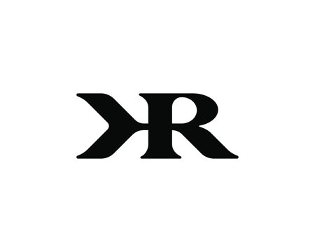 bold letter K R or X R logo design. letter KR initial logo. Letter XR initial logo