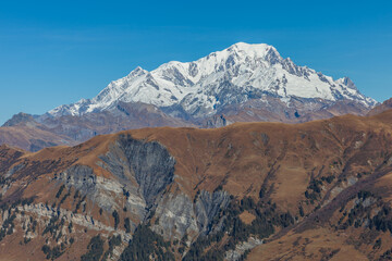 Vue Mont Blanc depuis Arêches