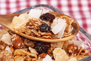 Healthy Food - Food For Breakfast; Tasty And Nutritious Organic Granola