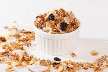 Healthy Food - Food For Breakfast; Tasty And Nutritious Organic Granola