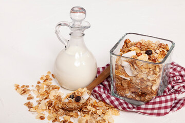 Healthy Food - Food For Breakfast; Tasty And Nutritious Organic Granola