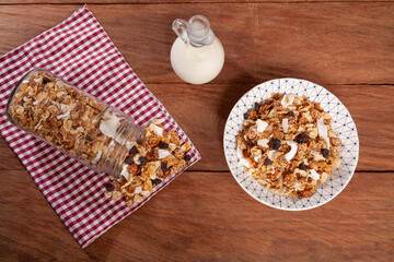 Healthy Food - Food For Breakfast; Tasty And Nutritious Organic Granola