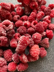 raspberry background closeup