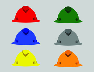 Hard hat helmet full color