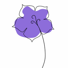 Carpathian-bell. Carpathian-bell illustration.