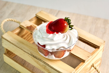 Fresas con crema