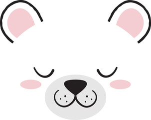 Cute Bear Face