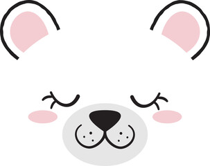 Cute Bear Face