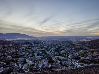 Aerial view of Corona, CA