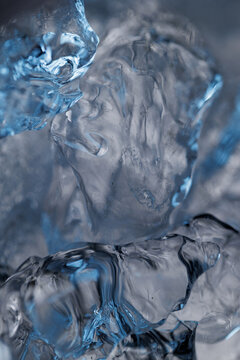 Frozen water closeup