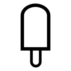 Icecream Flat Icon Isolated On White Background