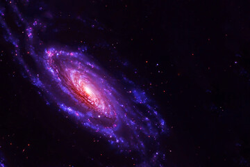 Obraz premium Galaxy, nebula on the background of stars. Elements of this image were furnished by NASA