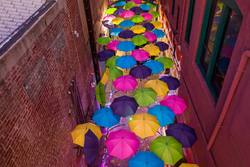 Umbrella Alley in Redlands, CA