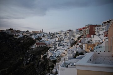 Fototapeta premium The center of Fira Santorini Greece