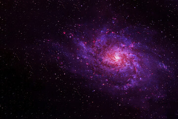 Naklejka premium Galaxy, nebula on the background of stars. Elements of this image were furnished by NASA