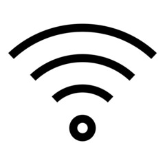 Wifi Flat Icon Isolated On White Background