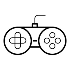 Gamepad Flat Icon Isolated On White Background