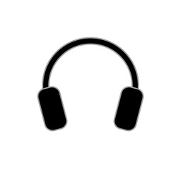 Fototapeta na wymiar Headphones icon. Listen to music.