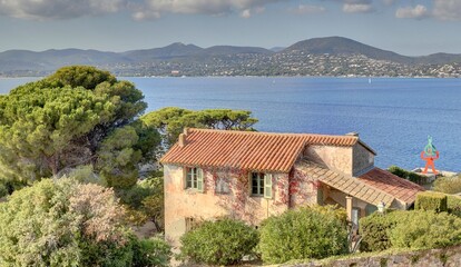 port de plaisance de Saint-Tropez sur la french Riviera dans le Var, sud de la France