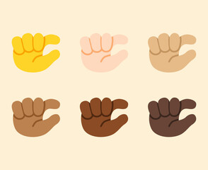 Pinching Hand Gesture Icon. Pinching Hand emoji. Pinching Hand sign. All skin tone gesture emoji