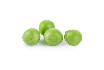 Green Pea isolated on white background