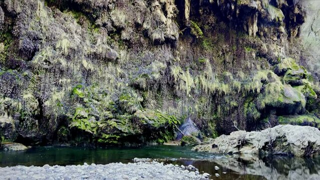 Sa Stiddiosa waterfall, immersed in the narrow Flumendosa valley, Seulo, Cagliari - Sardinia