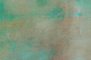 abstract creative background: multicolored blurred spots of colored primer when toning the canvas, temporary object.