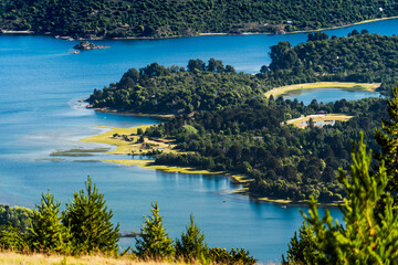 Obraz premium view of the lake shore