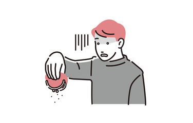 お金がない男性