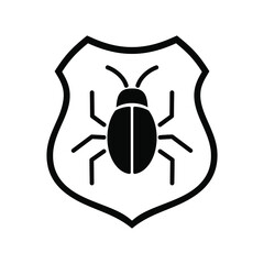 bug protection flat style icon