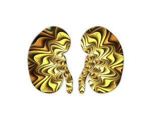 Urologist Urology symbol Golden Crispy icon logo illustration