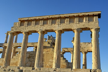 Temple of Aphaia in Aegina, Greece