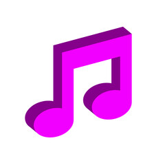 3D music icon