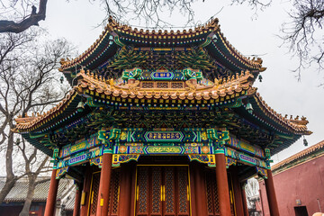 Fototapeta premium Landmark in the historic center of Beijing, capital city of China