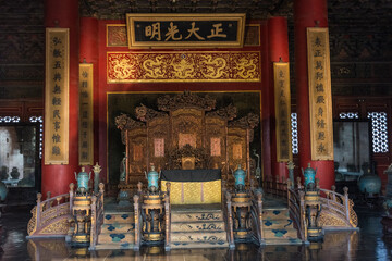 Amazing view of the Forbidden City of Beijing, China