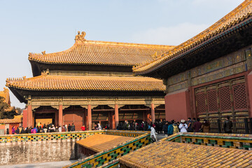 Fototapeta na wymiar Amazing view of the Forbidden City of Beijing, China