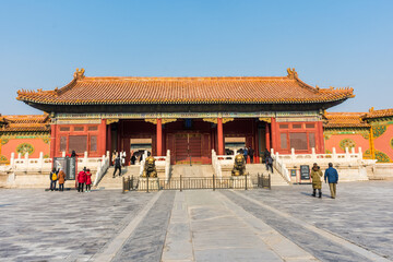 Amazing view of the Forbidden City of Beijing, China