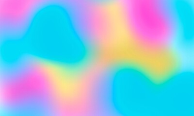 
Blurred Abstract Holographic gradient blended rainbow colors with  enhanced half tone, digital soft noise and grain textures for trending Lo-Fi background pattern - 485011635