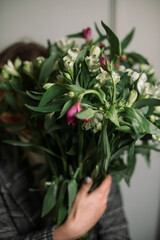 Girl with flowers