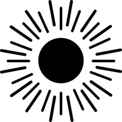sunny icon, illustration design template.eps
